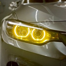 Желтые ангельские глазки для BMW 4 F32, F33, F36