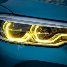 Желтые ангельские глазки для BMW 5 серии в кузове G30, G31