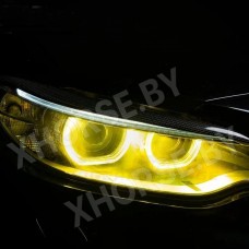 Желтые ангельские глазки для BMW 2, M2 F22, F23, F87 Xenon