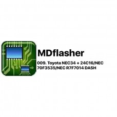 MDFLASHER  лицензия 009 Toyota NEC34 + 24C16/NEC 70F3535/NEC R7F7014 DASH BENCH/OBDII