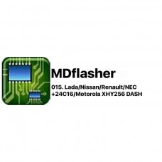 MDFLASHER  лицензия 015 Lada/Nissan/Renault/NEC+24C16/Motorola XHY256 DASH BENCH/OBDII