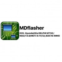 MDFLASHER  лицензия 026 Hyundai/Kia DELPHI MT38 / M(G)7.9.8/ME17.9.11(12) /EDC16 IMMO